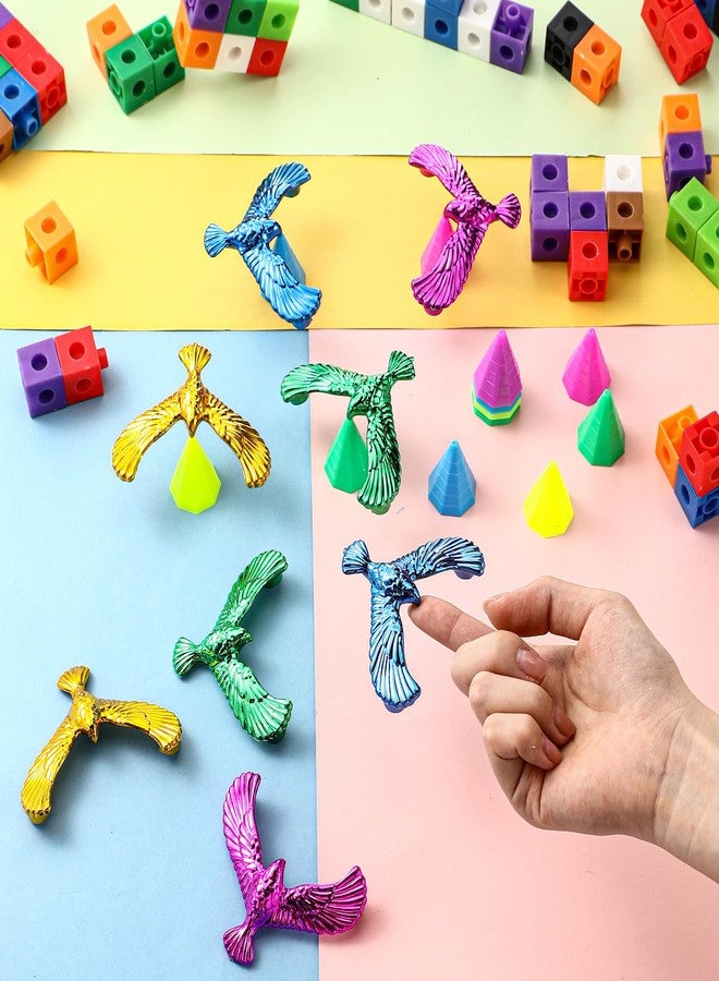 Civaner 24 Pcs Balance Bird Gravity Bird with Pyramid Combination Set Nostalgic Eagle Science Physics Toys for Kids Children Teacher Fine Motor Training Desk Toys Back to School Classroom Prizes Gift - Image 4